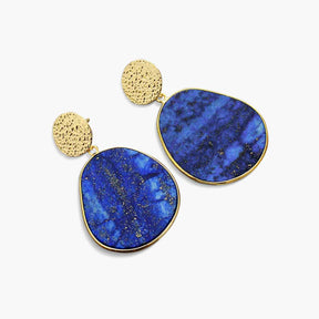 Lapis Lazuli Protection Drop Earrings