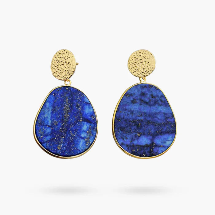 Lapis Lazuli Protection Drop Earrings