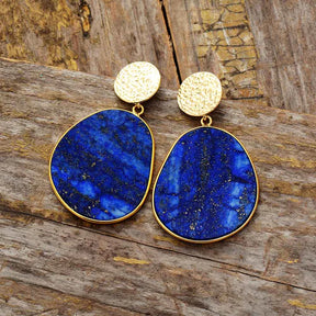 Lapis Lazuli Protection Drop Earrings