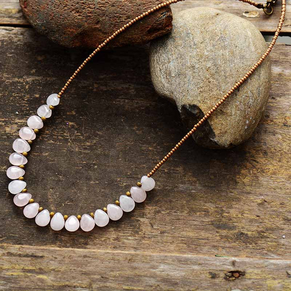 Regal Rose Quartz Necklace