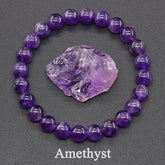 Natural Amethyst Stone Beads Bracelet