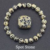 Natural Spot Stone Beads Bracelet