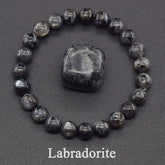 Natural Labradorite Stone Beads Bracelet