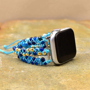 Braided Sodalite Modern Fit Apple Watch Strap