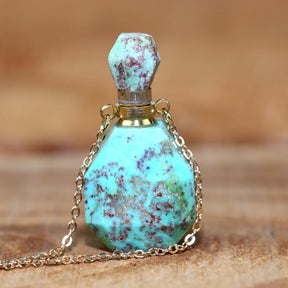 Healing Turquoise Olie Diffuser Ketting