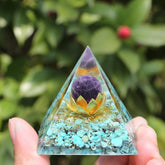Healing Energy Of Life Turquoise Orgone Pyramid