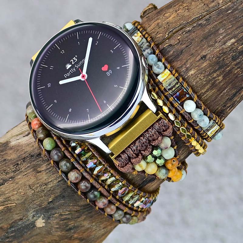 Balance of Aura Agate Galaxy Watch Strap