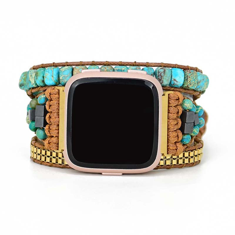 Turquoise Celestial Energy Fitbit Versa 2 Watch Strap