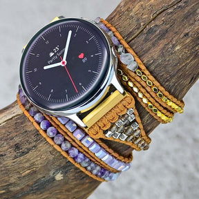 Charming Amethyst Galaxy Watch Strap