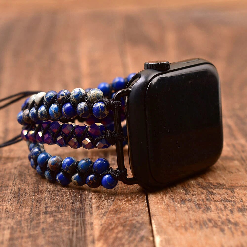 Braided Rich Lapis Lazuli Modern Fit Apple Watch Strap