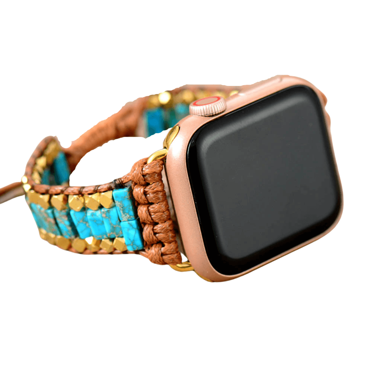 Correa para Apple Watch con diseño de olas del mar y jaspe