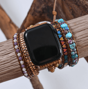 Correa de Apple Watch con jaspe imperial curativo