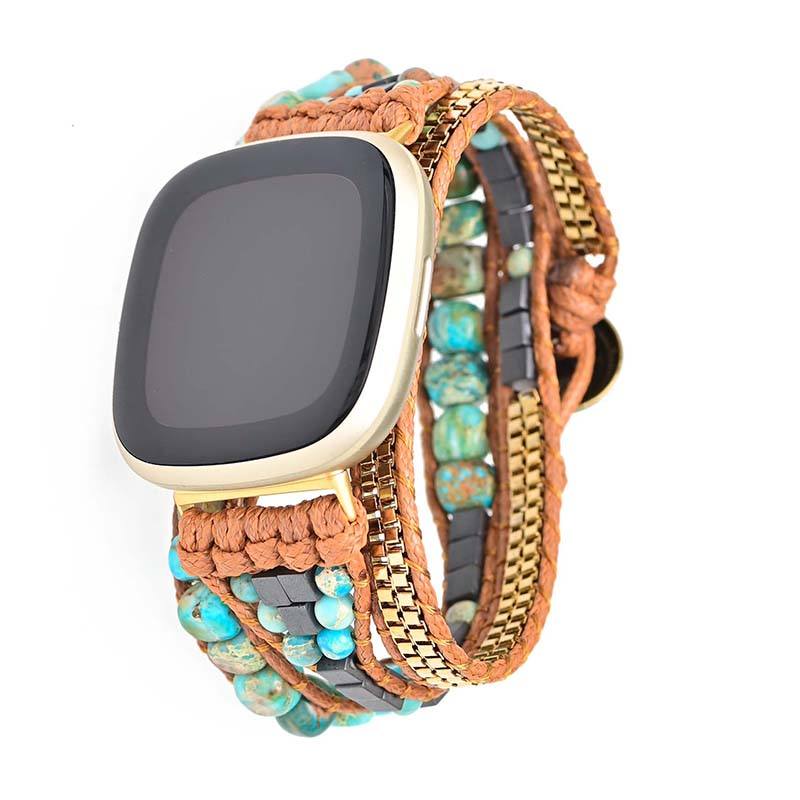 Turquoise Celestial Energy Fitbit Versa 3 / Sense Watch Strap