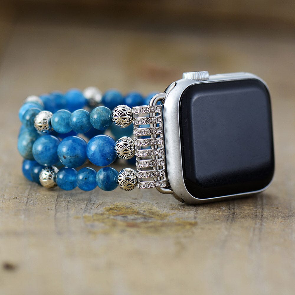 Nurturing Blue Apatite Perfect Fit Apple Watch Strap
