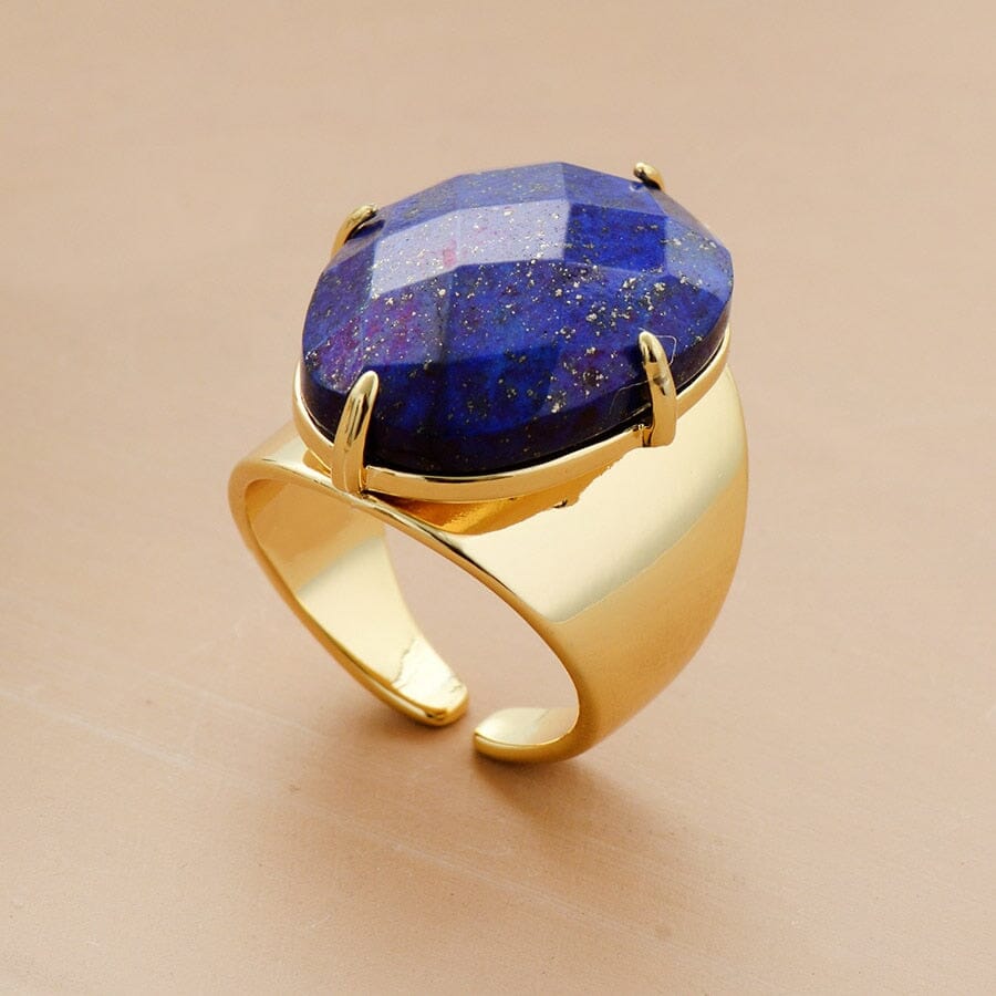 Subtle Oval Lapis Lazuli Ring