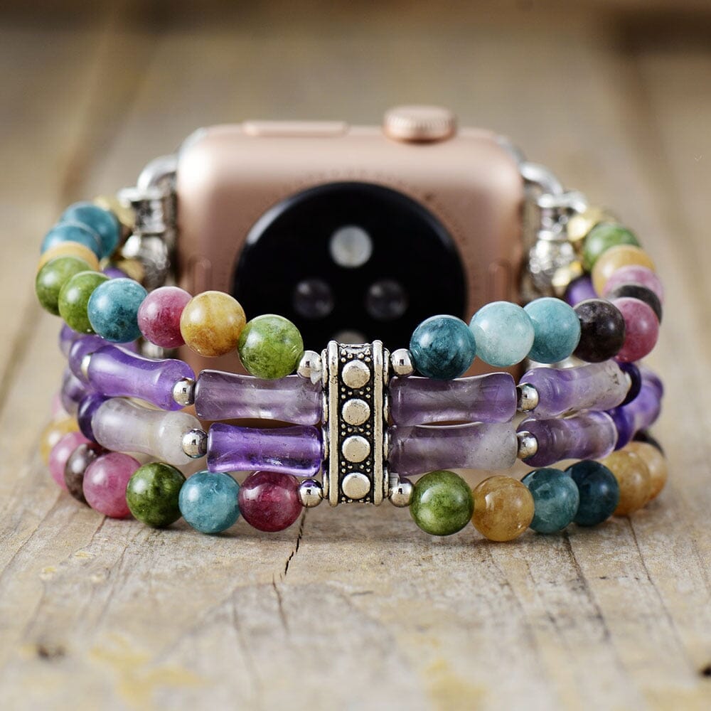 Kaleidoscopic Jeweled Perfect Fit Apple Watch Strap