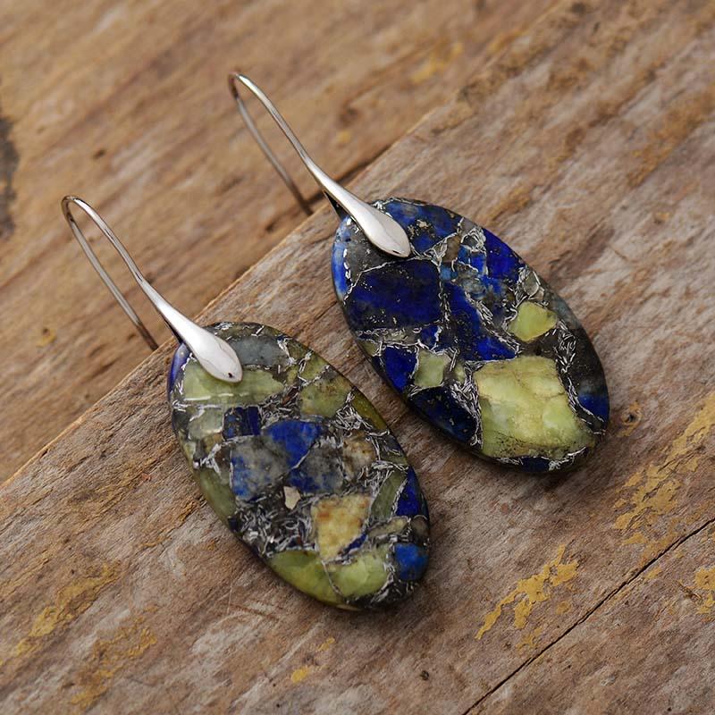 Healing Sea Jasper Dangle Earring