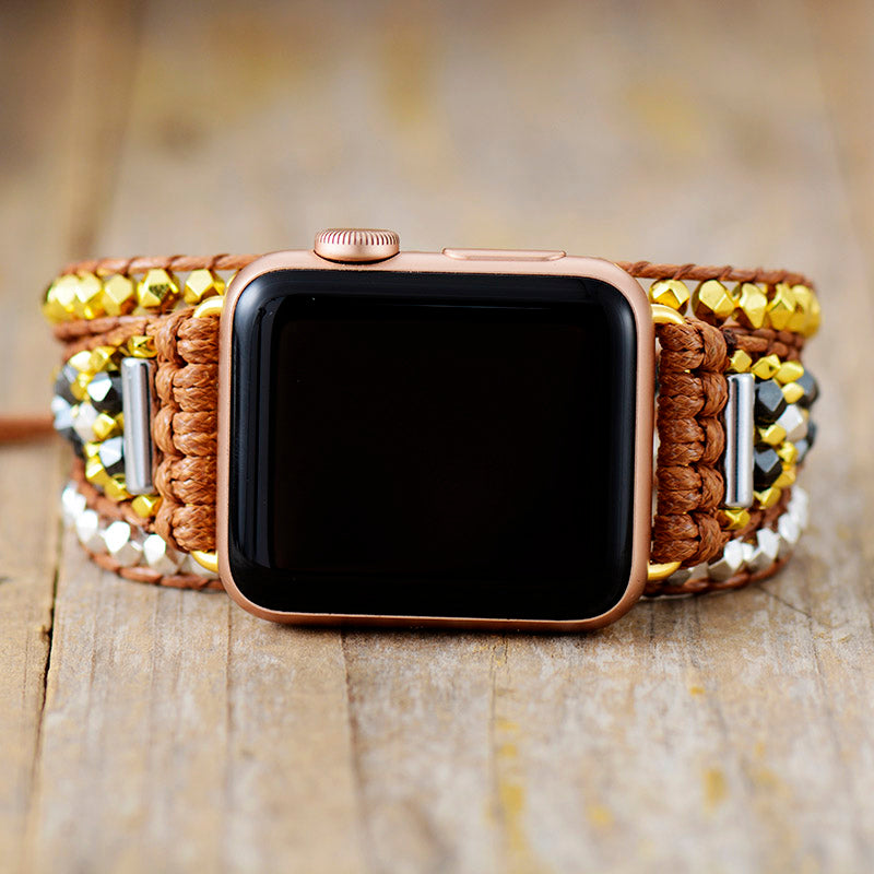 Cinturino Apple Watch in ematite brillante