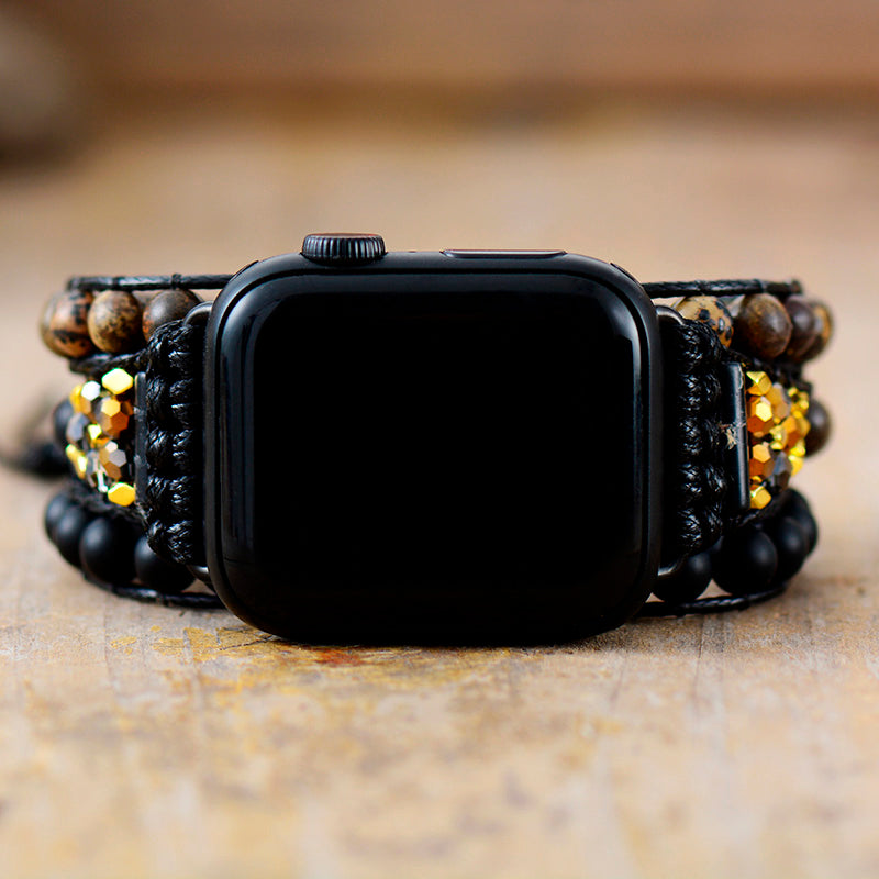 Protection Onyx Jasper Apple Watch Strap