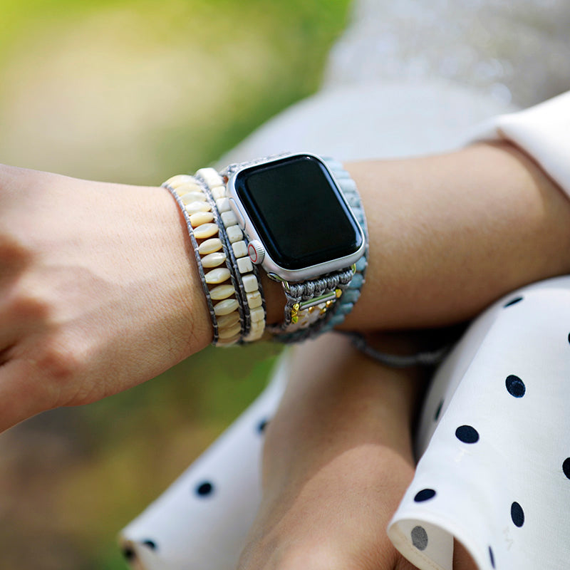 Shell Aquamarine Apple Watch Strap