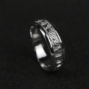 925 Sterling Silver Meditation Ring Adjustable