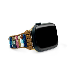 Cinturino per orologio Apple con pietre miste etniche
