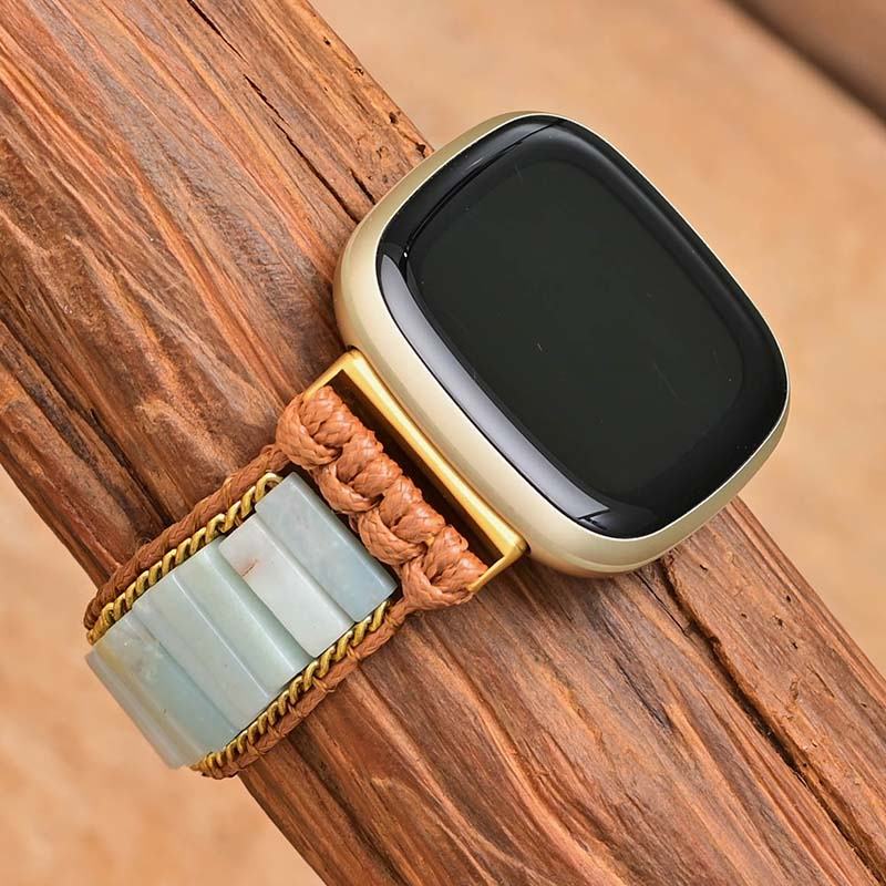 Cinturino per orologio Serenity of Sky Amazonite Fitbit Versa 3 / Sense