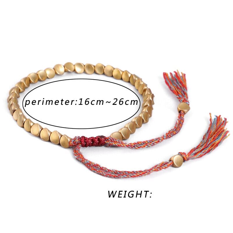 Tibetian Lucky Knots Copper Bracelet