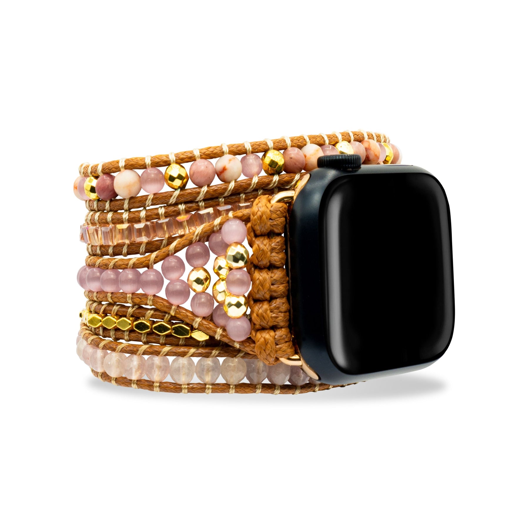 Cinturino Apple Watch al quarzo rosa curativo