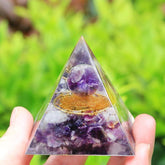 Healing Energy Of Life Amethyst Orgone Pyramid