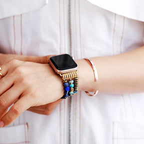 Empowering Lapis Lazuli Perfect Fit Apple Watch Strap