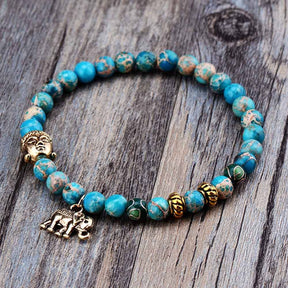 Tibetan Turquoise Bead Bracelet