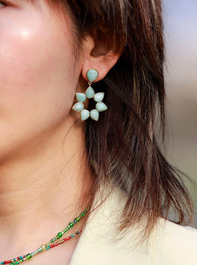 Radiant Amazonite Stud Earrings