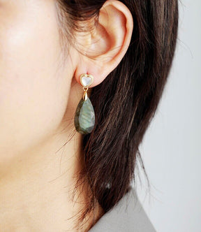 Healing Labradorite Stud Earrings