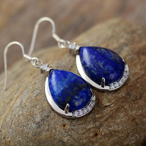 Healing Lapis Lazuli Dangle Earring