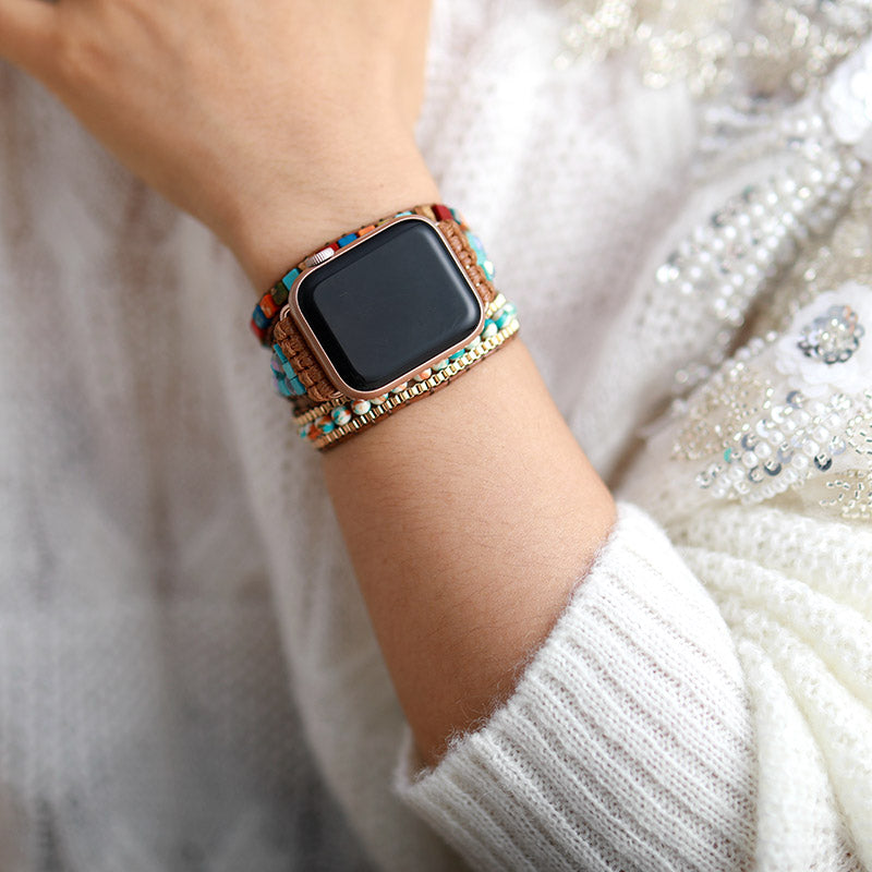 Cinturino dell'orologio Apple Jasper colorato