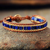 Natural Blue Jasper Wrap Bracelet