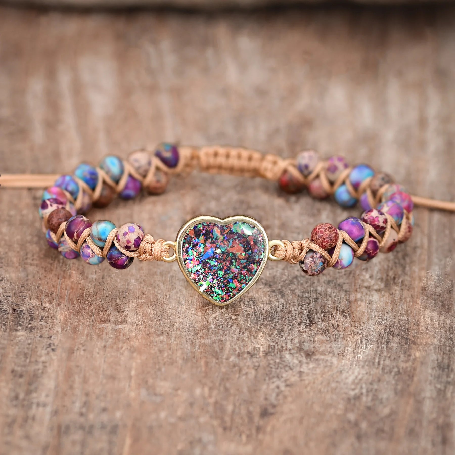 Purple Heart Opal Elegance Bracelet
