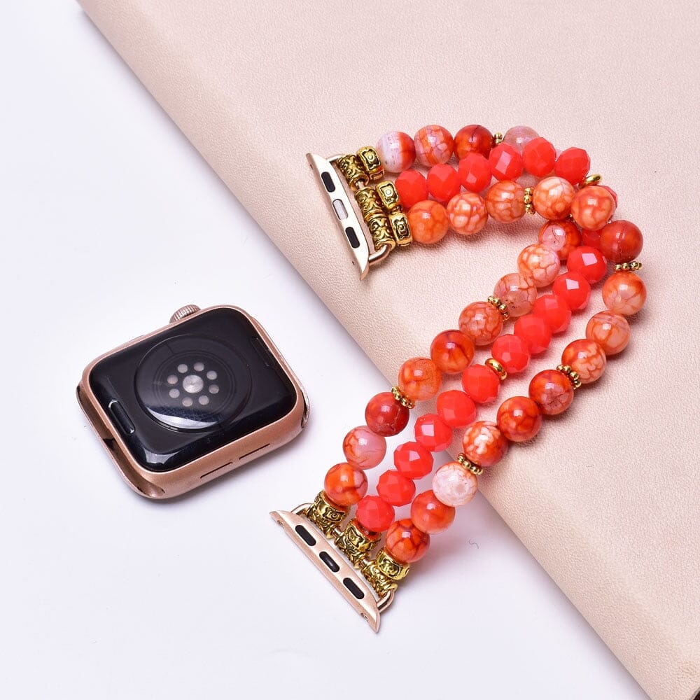 Radiant Fire Opal Perfect Fit Apple Watch Strap