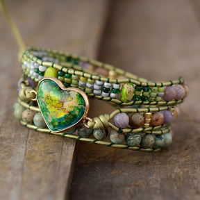 Healing Peace Stone Wrap Bracelet