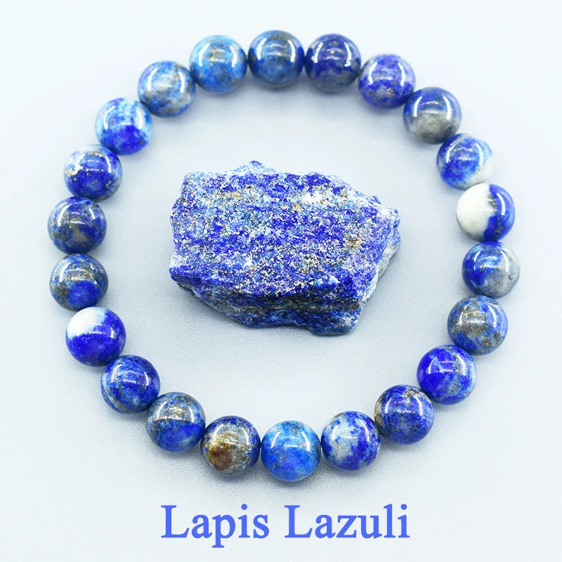 Natural Lapis Lazuli Stone Beads Bracelet