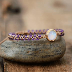 Helende opaal amethist armband