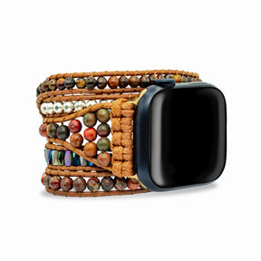 Bracelet de montre Apple œil de tigre Strength of Heart