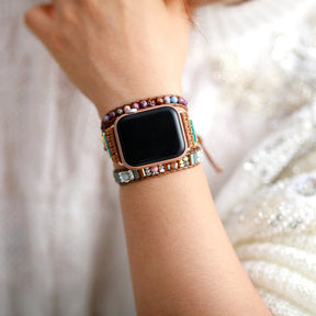 Boho Jaspis Rhodoniet <tc>Apple Watch Strap</tc>