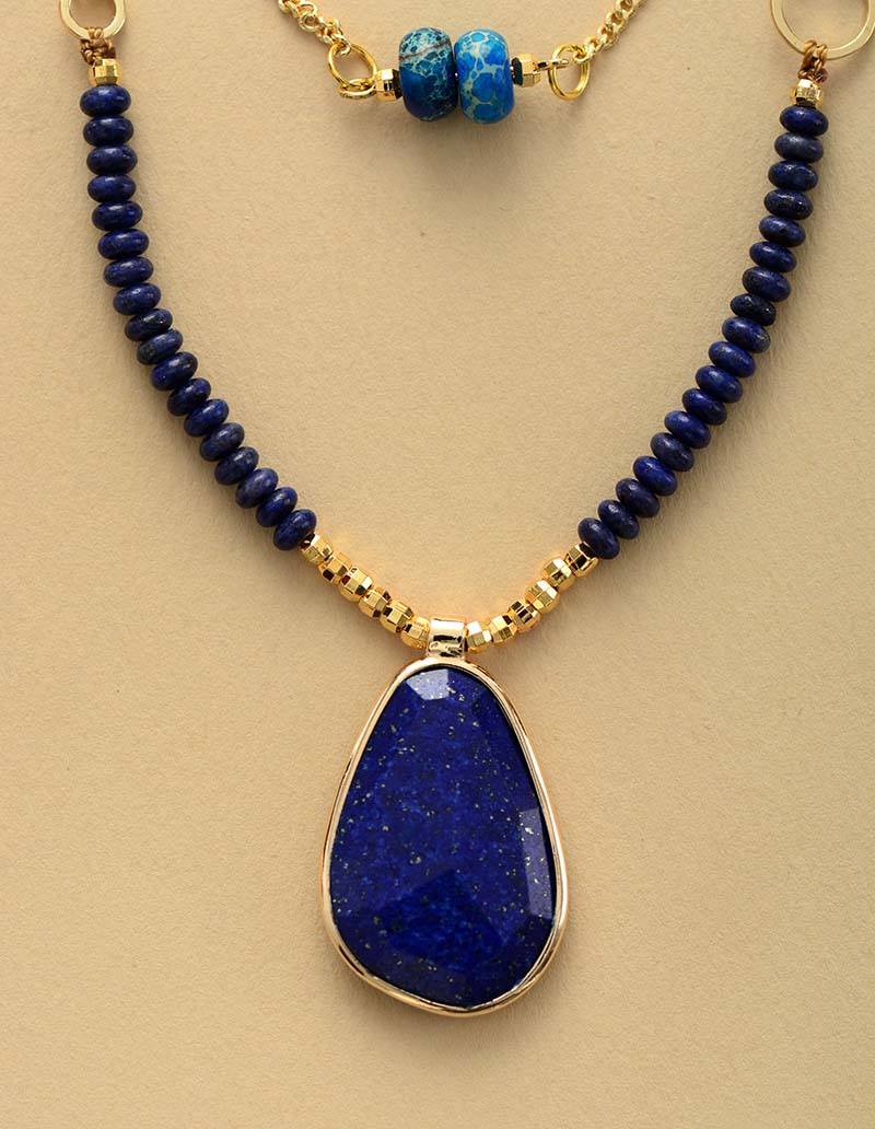 Healing Lapis Lazuli versterkende ketting