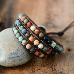 Healing Natural Mixed Stones Love Bracelet