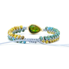 Helende waterdruppel opaal armband