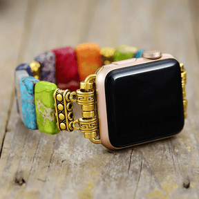 Dazzling Chakra Perfect Fit Apple Watch Strap