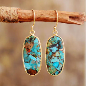 Healing Turquoise Dangle Earring